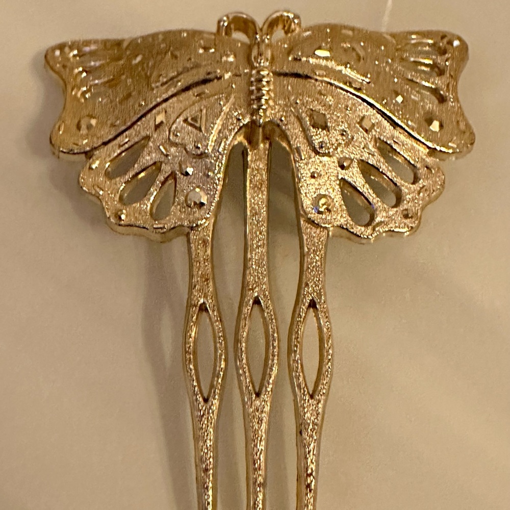 Vintage Butterfly Hair Comb